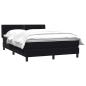 Preview: Boxspringbett mit Matratze Schwarz 160x210 cm Samt