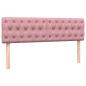 Preview: Boxspringbett mit Matratze Rosa 160x220 cm Samt