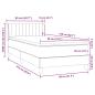 Preview: Boxspringbett mit Matratze Dunkelgrau 80x210 cm Samt