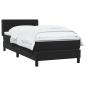 Preview: Boxspringbett mit Matratze Schwarz 90x210 cm Samt