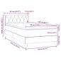 Preview: Boxspringbett mit Matratze Dunkelgrau 80x210 cm Samt