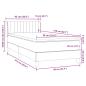 Preview: Boxspringbett mit Matratze Schwarz 90x210 cm Samt