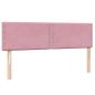 Preview: Boxspringbett mit Matratze Rosa 160x220 cm Samt