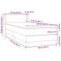 Preview: Boxspringbett mit Matratze Schwarz 90x210 cm Samt