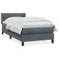 Preview: Boxspringbett mit Matratze Dunkelgrau 90x210 cm Samt