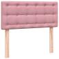 Preview: Boxspringbett mit Matratze Rosa 90x210 cm Samt