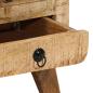 Preview: Nachttisch 37x32x50 cm Raues Massivholz Mango
