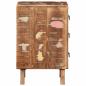 Preview: Nachttisch 37x32x50 cm Altholz Massivholz