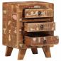 Preview: Nachttisch 37x32x50 cm Altholz Massivholz