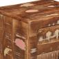 Preview: Nachttisch 37x32x50 cm Altholz Massivholz