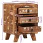 Preview: Nachttisch 37x32x50 cm Altholz Massivholz