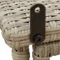 Preview: Gartentisch Klappbar Hellgrau 90x51x75 cm Poly Rattan