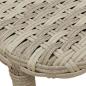 Preview: Gartentisch Klappbar Hellgrau 90x51x75 cm Poly Rattan