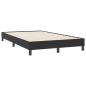 Preview: Boxspringbett mit Matratze Schwarz 120x220 cm Samt