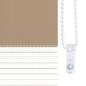 Preview: Doppelrollo Sandbraun 85x230 cm Stoffbreite 80,9 cm Polyester