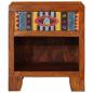 Preview: Nachttisch 40x35x45 cm Massivholz Akazie