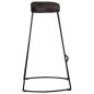 Preview: Barhocker 2 Stk. Schwarz 45x40x78 cm Mango Massivholz