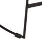 Preview: Barhocker 2 Stk. Schwarz 45x40x78 cm Mango Massivholz