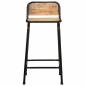 Preview: Barhocker 4 Stk. 46x35,5x80 cm Raues Mango Massivholz