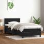 Preview: Boxspringbett mit Matratze Schwarz 90x220 cm Samt