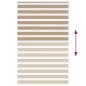 Preview: Zebrarollo Sandbraun 150x230 cm Stoffbreite 145,9 cm Polyester