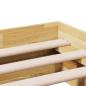 Preview: Massivholzbett ohne Matratze 80x200 cm Eichenholz