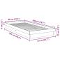 Preview: Massivholzbett ohne Matratze 80x200 cm Eichenholz