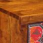 Preview: Nachttisch 35x35x45 cm Massivholz Akazie