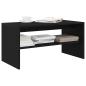 Preview: ARDEBO.de - TV-Schrank Schwarz Eiche-Optik 80x40x40 cm Holzwerkstoff