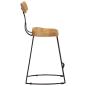Preview: Barhocker 2 Stk. 49x43x79 cm Mango Massivholz