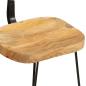 Preview: Barhocker 2 Stk. 49x43x79 cm Mango Massivholz