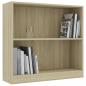 Preview: Bücherregal Sonoma-Eiche 80x24x75 cm Holzwerkstoff