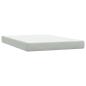 Preview: Boxspringbett mit Matratze Hellgrau 160x220 cm Samt