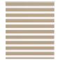 Preview: ARDEBO.de - Zebrarollo Sandbraun 125x100 cm Stoffbreite 120,9 cm Polyester