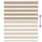 Preview: Zebrarollo Sandbraun 120x150 cm Stoffbreite 115,9 cm Polyester