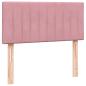 Preview: Boxspringbett mit Matratze Rosa 80x220 cm Samt