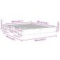 Preview: Massivholzbett ohne Matratze 140x190 cm Eichenholz