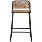 Preview: Barhocker 2 Stk. 46x35,5x70 cm Altholz Massivholz