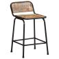 Preview: Barhocker 2 Stk. 46x35,5x70 cm Altholz Massivholz