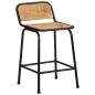 Preview: Barhocker 2 Stk. 46x35,5x70 cm Raues Mango Massivholz