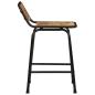 Preview: Barhocker 2 Stk. 46x35,5x70 cm Raues Mango Massivholz