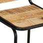 Preview: Barhocker 2 Stk. 46x35,5x70 cm Raues Mango Massivholz