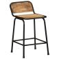 Preview: Barhocker 2 Stk. 46x35,5x70 cm Raues Mango Massivholz