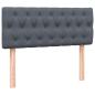 Preview: Boxspringbett mit Matratze Dunkelgrau 120x220 cm Samt