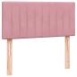 Preview: Boxspringbett mit Matratze Rosa 90x220 cm Samt