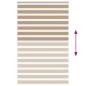 Preview: Zebrarollo Sandbraun 150x200 cm Stoffbreite 145,9 cm Polyester