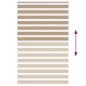 Preview: Zebrarollo Sandbraun 140x230 cm Stoffbreite 135,9 cm Polyester