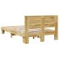 Preview: Massivholzbett mit Kopfteil ohne Matratze 120x190 cm Eichenholz