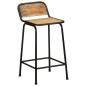 Preview: Barhocker 2 Stk. 46x35,5x80 cm Raues Mango Massivholz