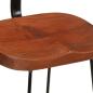 Preview: Barhocker 2 Stk. 49x43x79 cm Mango Massivholz
